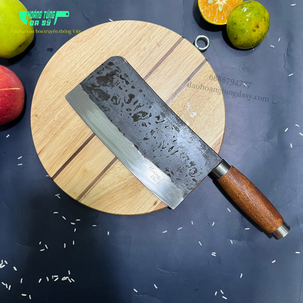 dao chặt gà chuôi gỗ lim nặng 0,6-0,8kg